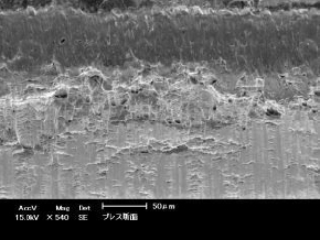 プレス破断面（電解研磨前）