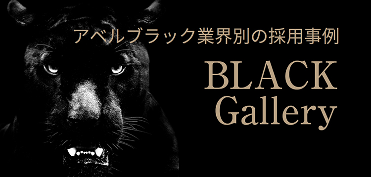 アベルブラック業界別の採用事例 BLACK Gallery